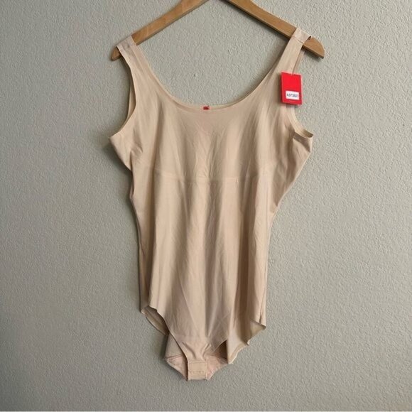 Spanx SPANXshape Invisible Tank Brief Bodysuit Tan Size 2X - Picture 2 of 9